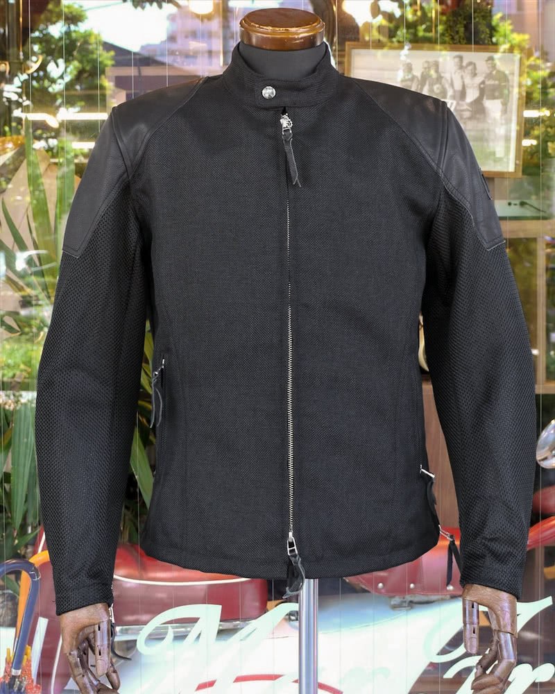 ソデはメッシュ素材で快適ride マックスフリッツの メッシュスリーブシングルライダースジャケット バイクニュース タンデムスタイル