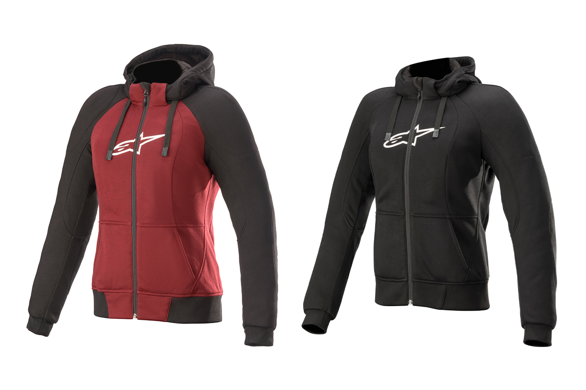 レディースモデル〉カジュアルな装いのライディングパーカー“STELLA CHROME SPORT HOODIE” アルパインスターズから発売 -  バイクニュース - タンデムスタイル