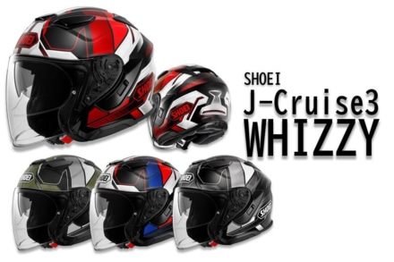 SHOEIのジェットヘルメット“J-Cruise3”に初のグラフィックモデル“WHIZZY”が登場！